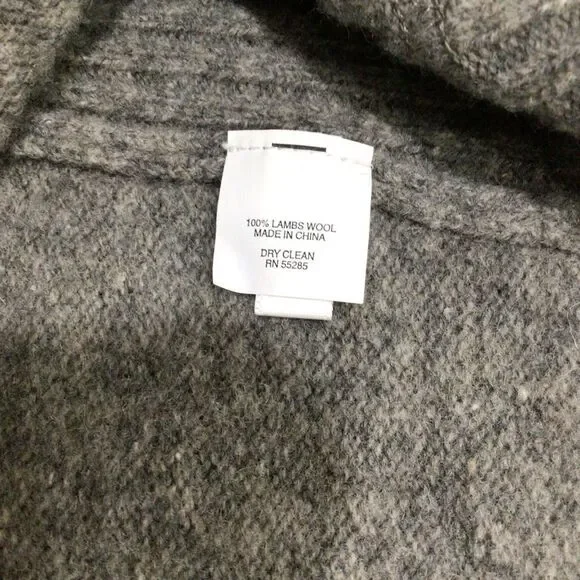 Men’s Express 100% Lambswool Grey Elbow Patch Sweater XL - Picture 8 of 9